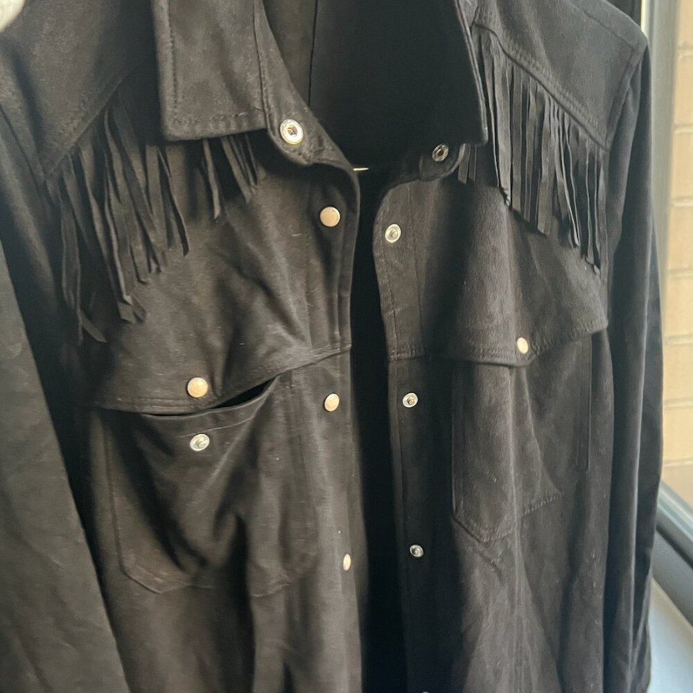 velvet vintage jacket with special touch
